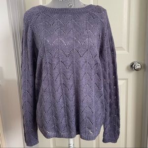 NWT purple knit sweater